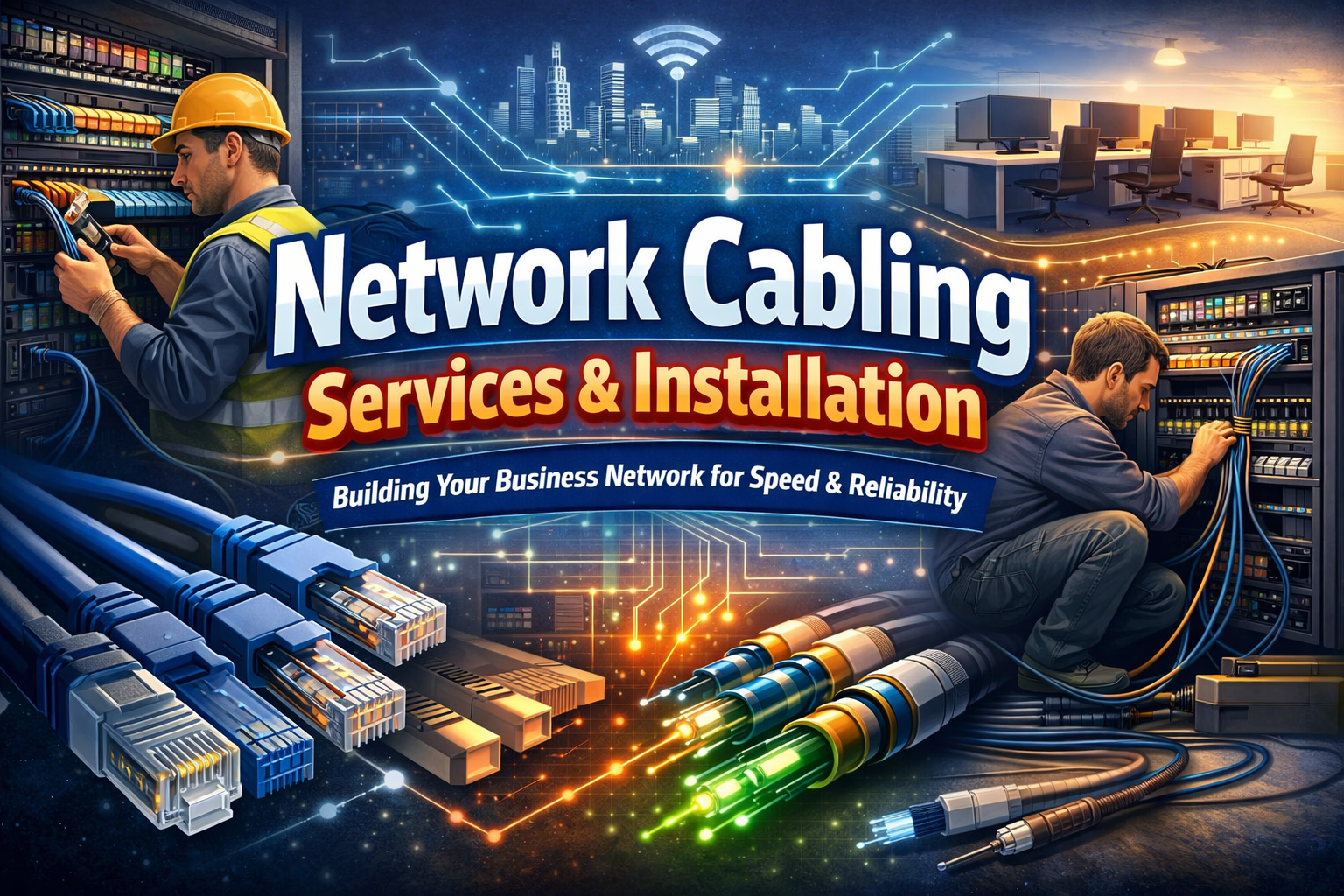 a tile image for a blog on network cabling installation and network cabling services