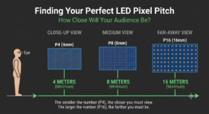 understanding pixel pitch vs optimal viewing distance